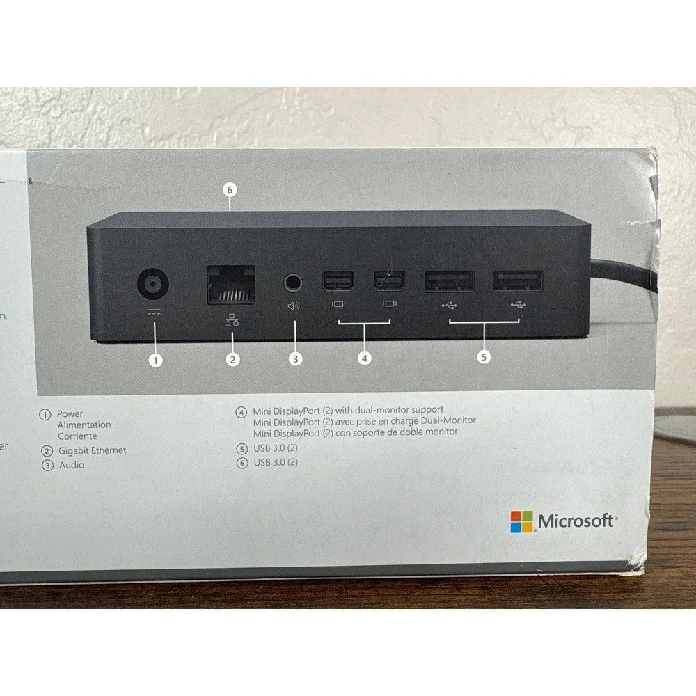 Microsoft Surface Dock PD9-00003 Black Docking Station for Surface Pro Laptop